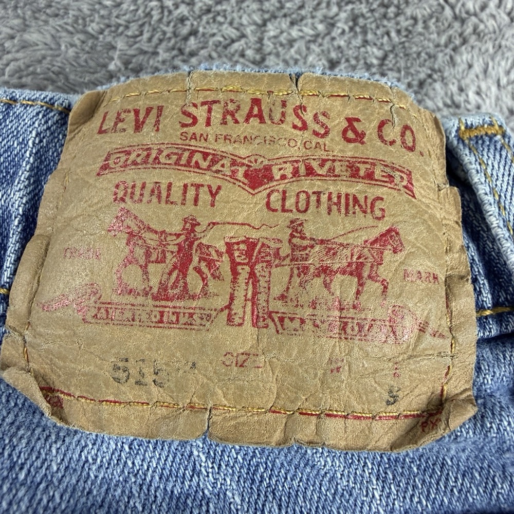 Levis 515 Boot Cut Stretch Jeans Womens 8 Short Blue Medium Wash Mid Rise - Picture 13 of 14